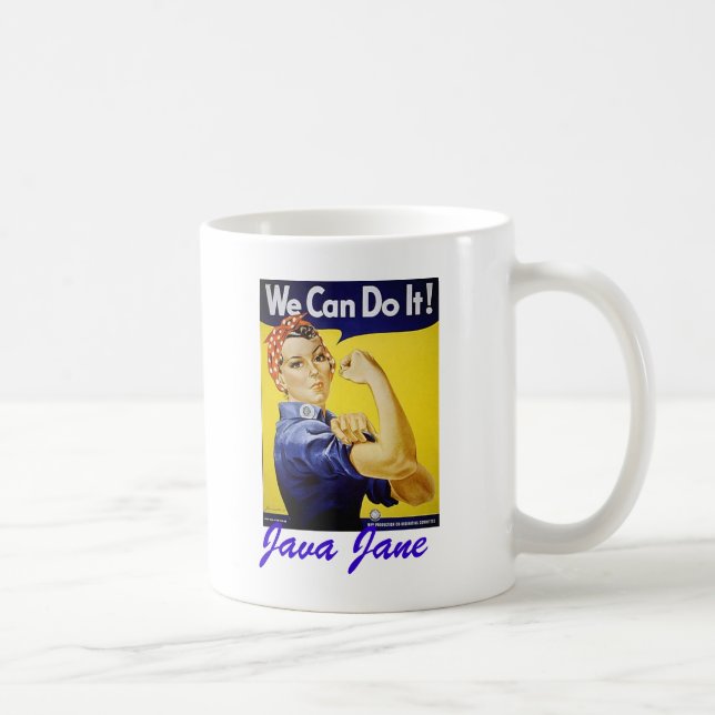 Java Jane "wir können es tun!" Tasse (Rechts)