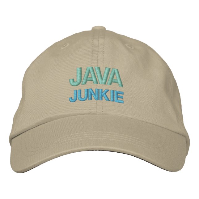 JAVA JUNKIE Mütze Bestickte Kappe (Vorderseite)