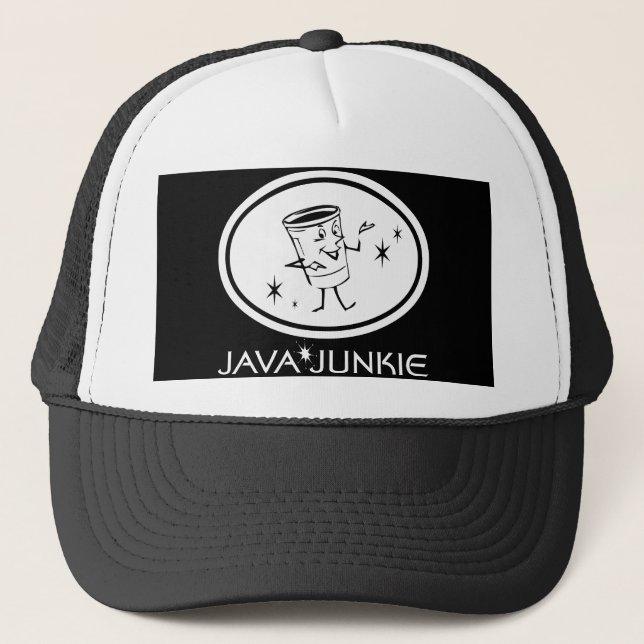 Java-Junkie Truckerkappe (Vorderseite)