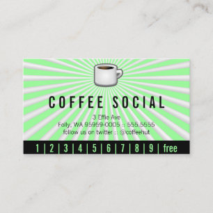 Java Logo Drink Burst Loyalty Treuekarte