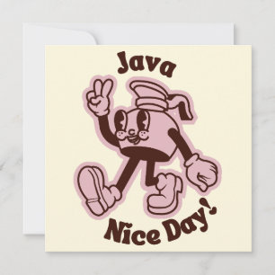 Java Nice Day Café Slogan Carte blanche