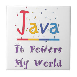 Java-Power meine Welt Fliese