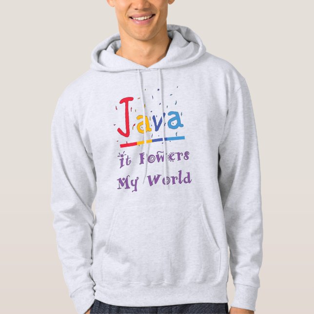 Java-Power meine Welt Hoodie (Vorderseite)