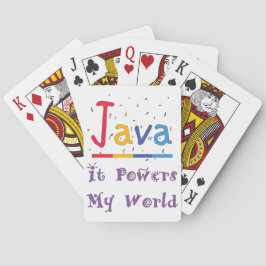Java-Power meine Welt Spielkarten