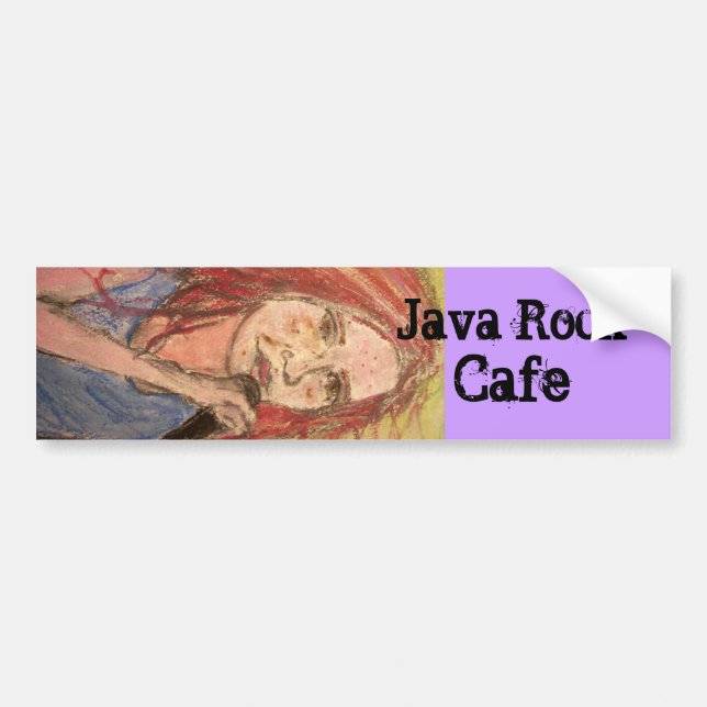 java rock café girl autoaufkleber (Vorne)