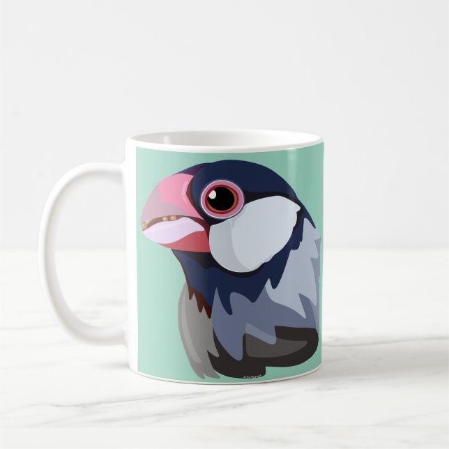Java Sparrow - vereinfacht Kaffeetasse (Links)