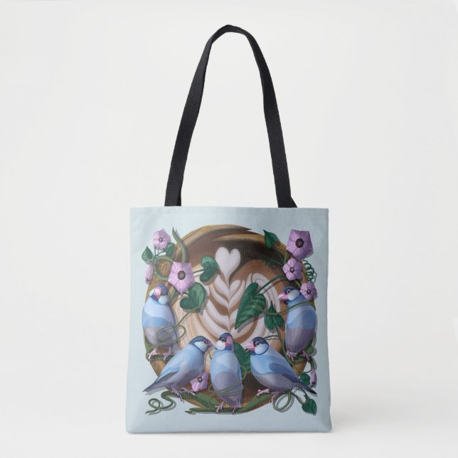 Java-Sperlinge, Java-Kaffee Tasche (Vorderseite)