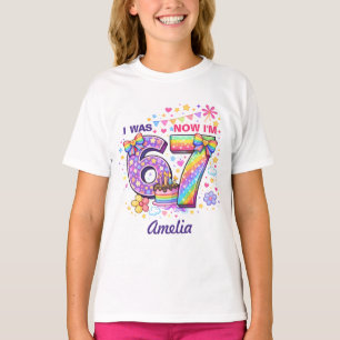 J'avais 6 ans maintenant j'ai 7 ans T-Shirt pour f