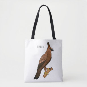 Javan hawk eagle bird cartoon illustration  tasche