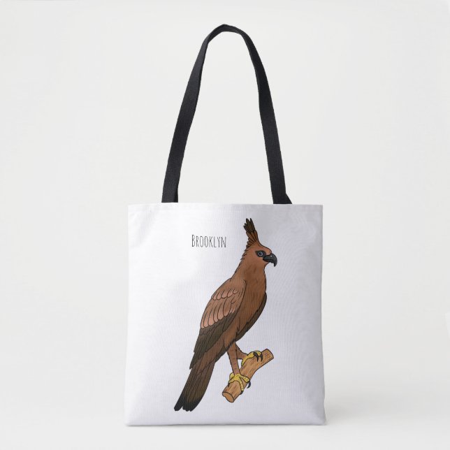 Javan hawk eagle bird cartoon illustration  tasche (Vorderseite)