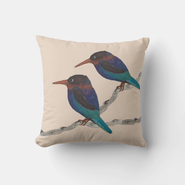 Javan Kingfish sur un Coussin (Recto)