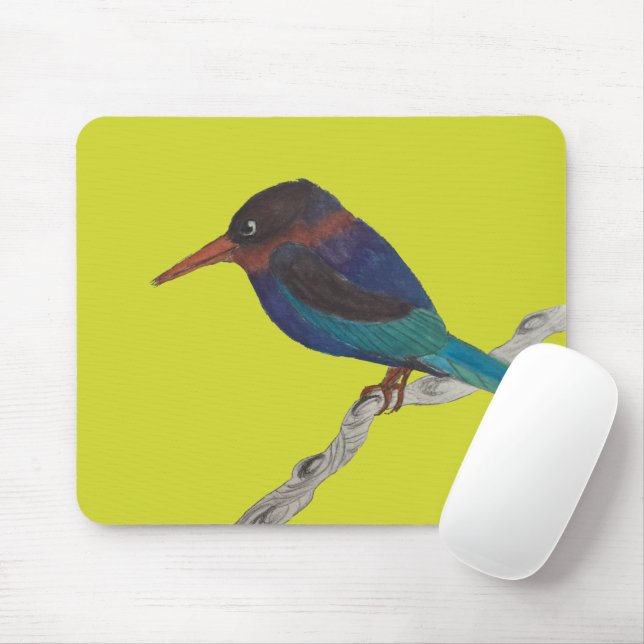 Javan Kingfisher auf einer Maus Pad Mousepad (Mit Mouse)