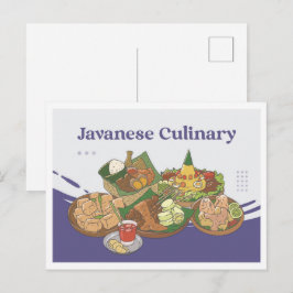 Javanesisches Kulinarisches Indonesien Reise Postkarte
