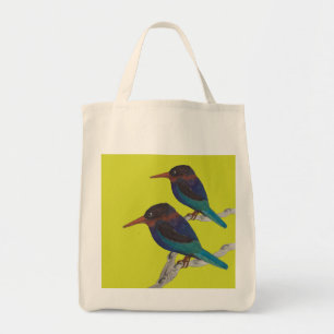 Javanische Kingfisher auf einer Tote-Tasche Tragetasche