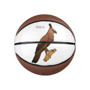 Javanischer Habichtsadler-Vogel-Cartoon-Illustrati Mini Basketball