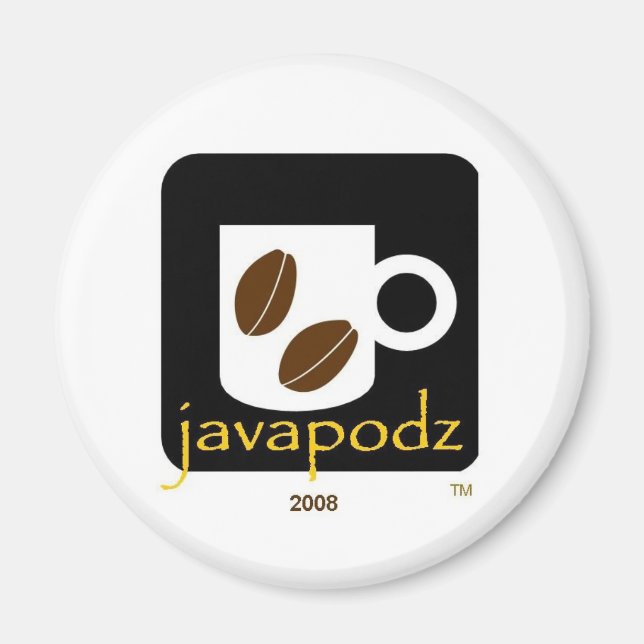 JavaPodz 2008 Kühlschrank Magnet (Vorne)