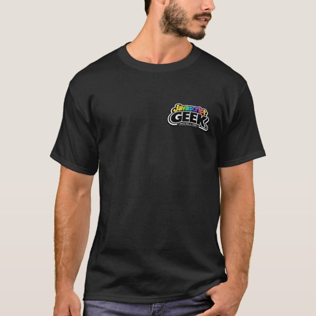 JavaScript Geek Since 1995 – Retro Programmer Tee (Vorderseite)
