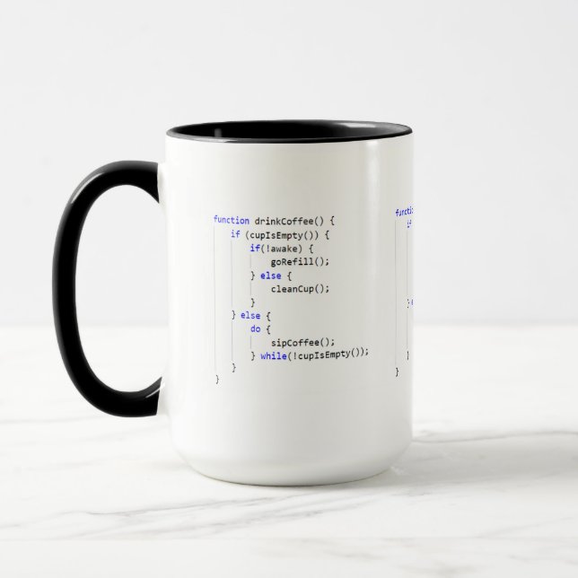 Javascript-Getränk-Kaffee-Tasse Tasse (Links)