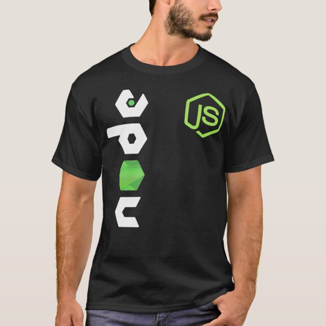 JavaScript Programmierer JS Node PC Developers T-Shirt (Vorderseite)