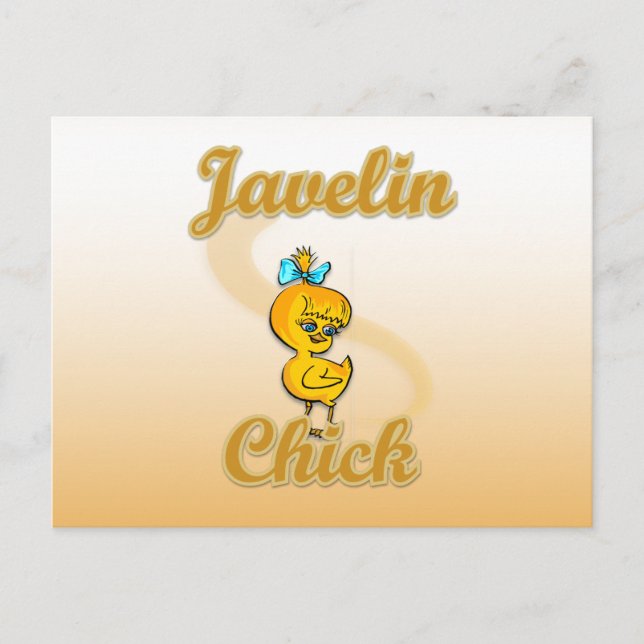 Javelin Chick Postkarte (Vorderseite)