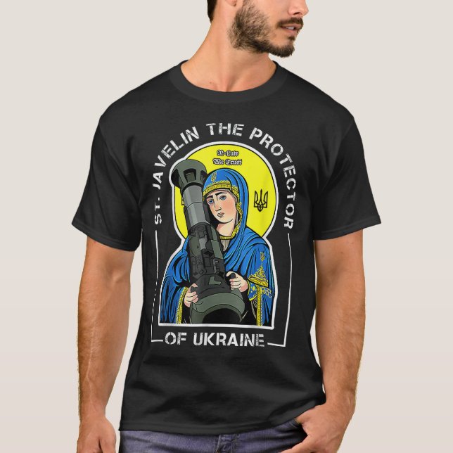 Javelin Der Beschützer der Ukraine T-Shirt (Vorderseite)