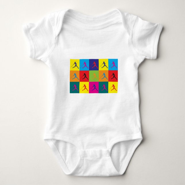 Javelin Pop Art Baby Strampler (Vorderseite)