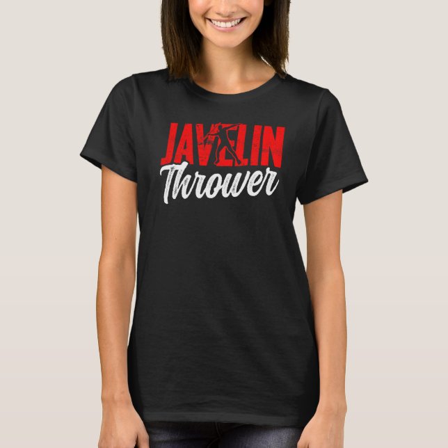Javelin Thrower Throwing Throw Hobby T-Shirt (Vorderseite)