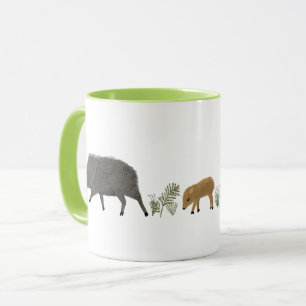 Javelina Familie Portrait Wüstentiere Tasse