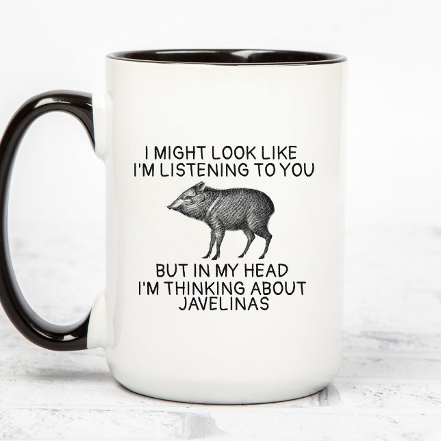 Javelina Mug, Peccary Gifts, Funny Javelina Coffee Tasse (Von Creator hochgeladen)