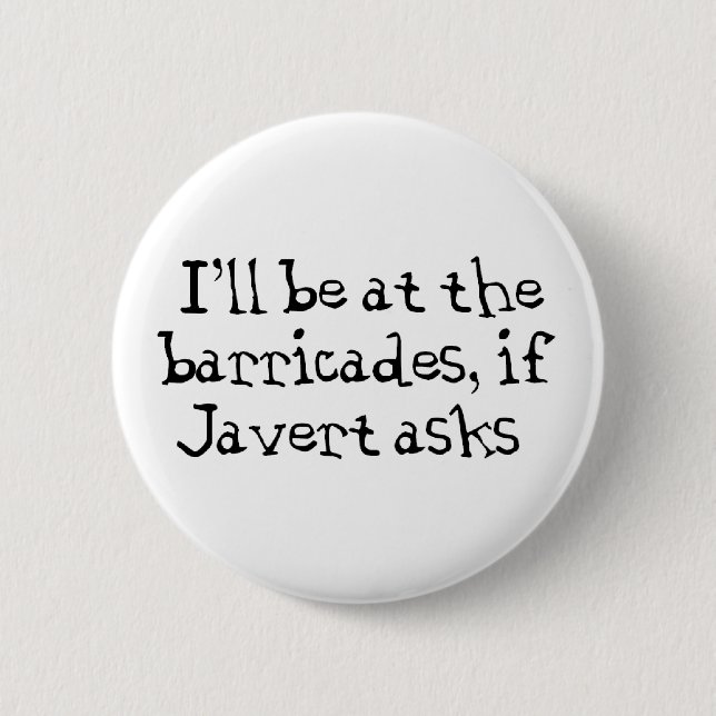 Javert Les Miserables Button (Vorderseite)