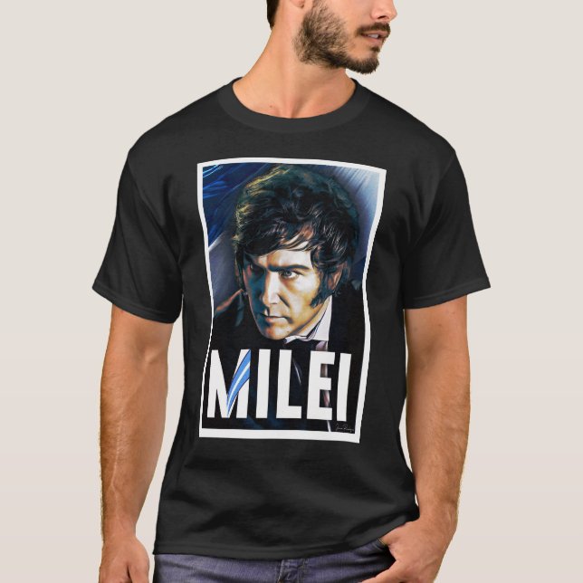 Javier Milei Presidente 2023 Poster T-Shirt (Vorderseite)