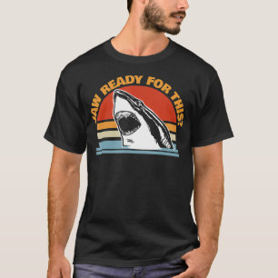 Jaw Bereit für diesen lustigen Puff aus dem Weißen T-Shirt
