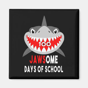 Jawesome 100 Days Schule Niedlich Fun Gift Outfit Magnet