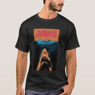 Jaws 50-Jahre-Jubiläumsposter Orange Kontrast 2-se T-Shirt