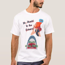JAWS 50ème Requin Dans L'Étang T-Shirt