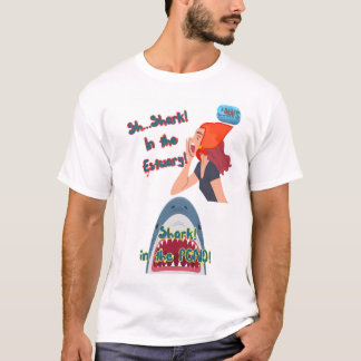 JAWS 50ème Requin Dans L'Étang T-Shirt