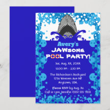 Jawsome Shark Themed Pool Party Geburtstag