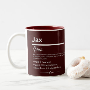 Jax Personalisierter Name Zweifarbige Tasse