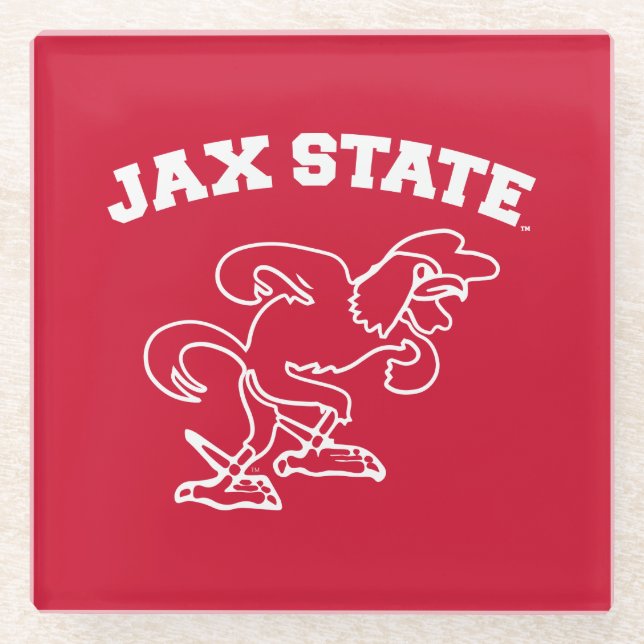 JAX-Staat Gamecocks, Staat Jacksonville Glasuntersetzer (Vorderseite)