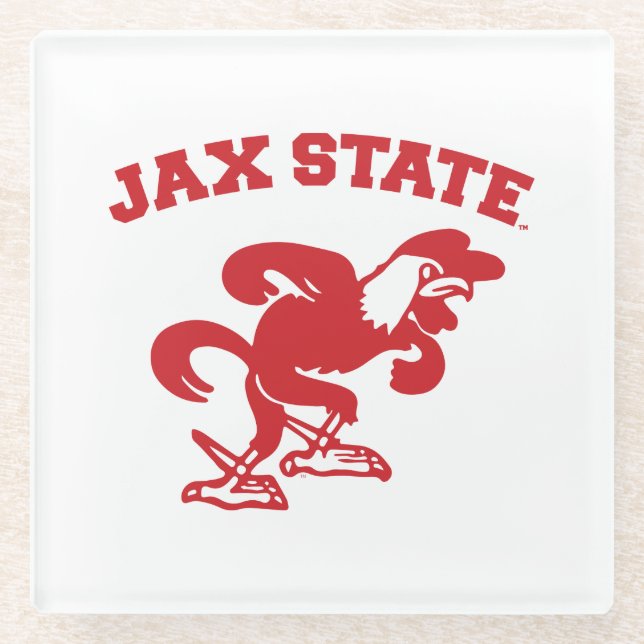 JAX-Staat Gamecocks, Staat Jacksonville Glasuntersetzer (Vorderseite)