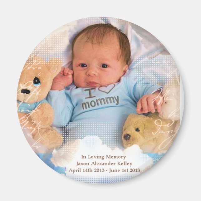 Jaxon Alexander Kelley Memorial Magnet (Vorne)