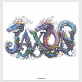 JAXON | Mystical Dragon Alphabet Aufkleber