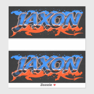 Jaxon Prénom Nom Graffiti Autocollant Autocollant