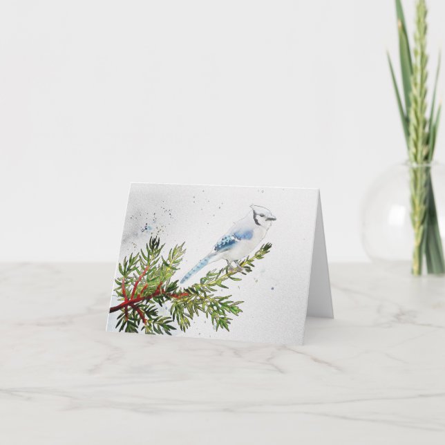 Jay für Wasserfarben Karte (Vorderseite)