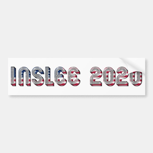 Jay Inslee Demokrat Präsidentschaftskandidat 2020 Autoaufkleber (Vorne)