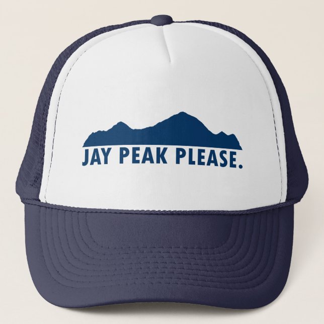 Jay Peak Vermont Bitte Truckerkappe (Vorderseite)