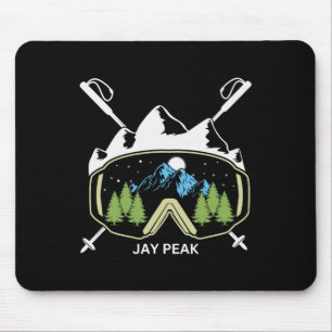 Jay Peak Vermont Skifahren Skipisten und Pole Mousepad