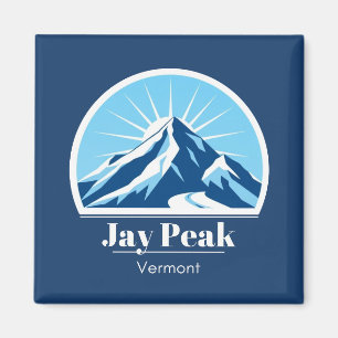 Jay Peak Vermont Skiurlaub blau Magnet