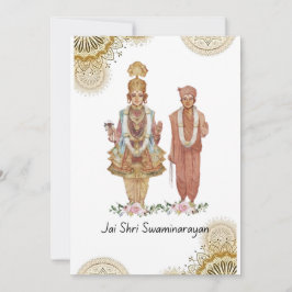 Jay Shree Swaminarayan Greeting Card Feiertagskarte