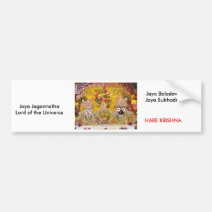 Jaya Jagannatha Lord des Universums,… Autoaufkleber